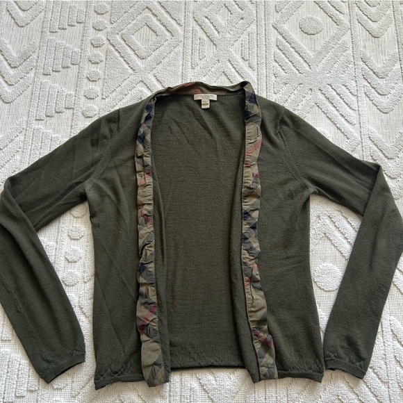 Burberry Olive Green Sweater